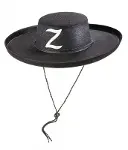 Z Logolu Yetişkin Boy Bağcıklı Zorro Şapkası-2