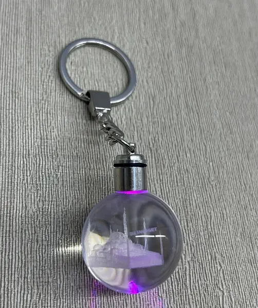 Ledli Sultanahmet Tasarımı Kristal Anahtarlık Alk3804