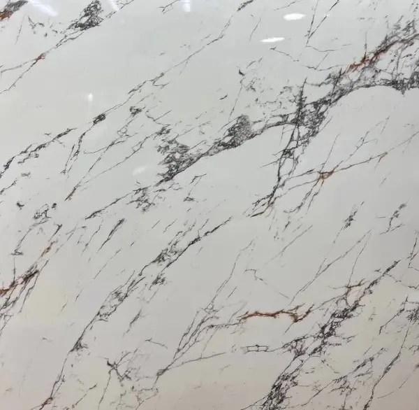 Beyaz Mermer Desenli Yapışkanlı Kaplama Kağıdı Büyük Boy 5 Metre