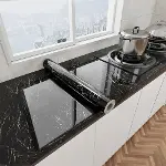 Siyah Mermer Desenli Yapışkanlı Tezgah Folyosu (3 mt.x 60 cm)-1