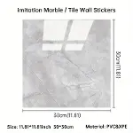Gri Mermer Desen Duvar Sticker (30*30)-3