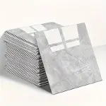 Gri Mermer Desen Duvar Sticker (30*30)-1