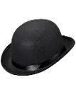 Charlie Chaplin Stil Yetişkin Şapkası – Siyah Melon Parti Şapkası-3