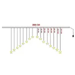 Yıldız Perde LED Çapraz-5