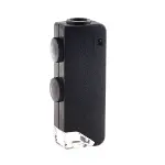 Mini 60x 100x Zoom Lens Odak Takı Led Cep Mikroskop Büyüteç-5