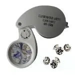 Mini 40x25mm Takı Büyüteç, Cep Büyüteç, Teftiş, Elmas Pullar, Madeni Kontrol Lup Mg21011-1
