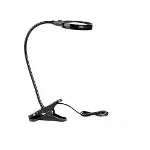 12 Led Clipslı Işıklı Büyüteç,işıklı Masa Lambası Çalışma Lambası-3