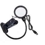 12 Led Clipslı Işıklı Büyüteç,işıklı Masa Lambası Çalışma Lambası-4