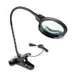 12 Led Clipslı Işıklı Büyüteç,işıklı Masa Lambası Çalışma Lambası-1
