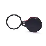 5x 60mm Cam Optik Lens,katlabilir,deri Kaplamalı Cep Büyüteçxx1051-2
