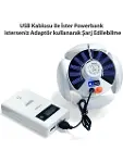 Polizei P-038 Solar Güneş Enerji Ve Usb Sarjli 5 Kanatlı-4