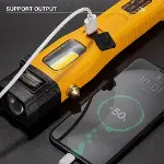 Wison WS-1414 Cam Kıracaklı Dijital Göstergeli Mıknatıslı Şarjlı Acil Durum Tamirci Feneri-6