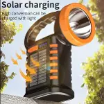 Wıson WS-4343 Çok Fonksiyonlu Solar Şarjlı Powerbanklı Kamp Lambası-4
