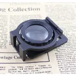 Tekstilciler Için  Kumaş Kontrolü Büyüteç,katlanan, Metal 15x Büyütme-4
