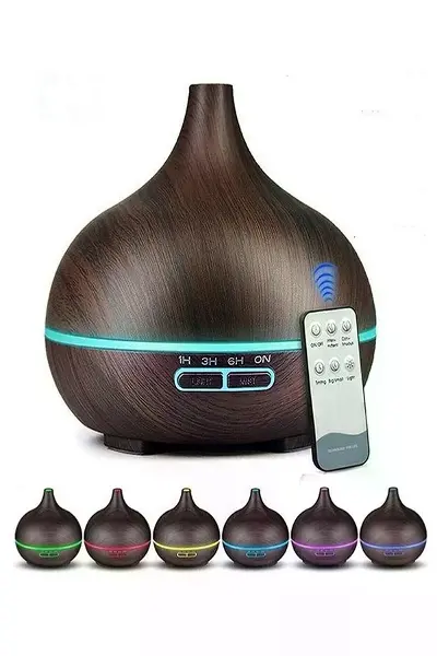Vothoon Hava Nemlendirici 7 Led Işıklı Aromatik Oda Kokusu 550 Ml Kahve Aroma Difüzörü Buhar Makinası