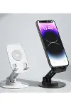 Vothoon Dudao F17s  Masaüstü Telefon Tutucu Döner Tabanı Alüminyum Paslanmaz Çelik Katlanabilir-2