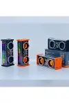 Şeffaf Mecha Müzik TWS Stereo RGB İşıklı Hoparlör Kablosuz Bluetooth 5.0 Taşınabilir Hoparlör V9-4
