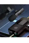 Vothoon Yüksek Kalite Profesyonel 3 In 1 Kablosuz Taşınabilir Yaka Mikrofonu YouTube Facebook TikTok-2