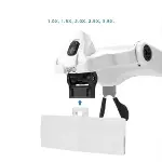 5 Lens 1.0x3.5x, 2led Işıklı  Ile Ayarlanabilir Gözlük Büyüteç9892b2-2
