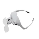 5 Lens 1.0x3.5x, 2led Işıklı  Ile Ayarlanabilir Gözlük Büyüteç9892b2-5