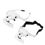 5 Lens 1.0x3.5x, 2led Işıklı  Ile Ayarlanabilir Gözlük Büyüteç9892b2-6