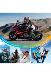 Q28 Motosiklet Kask Bluetooth Kulaklık 1080p Kamera Interkom Kulaklık Su Geçirmez Intercom-3