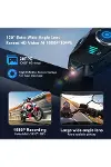Q28 Motosiklet Kask Bluetooth Kulaklık 1080p Kamera Interkom Kulaklık Su Geçirmez Intercom-4