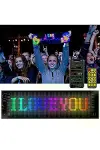 Led Panel Cama Yapışan Telefon Kontrollü Led Ekran Panel 16*64 led sayısı-4
