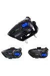 Y5X RGB Işıklı Intercom 5 Kişi Bağlantılı 1000mAh Motosiklet Bluetooth Kulaklık Seti-1