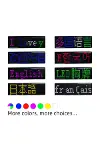 Matrix Kayan Led Yaka Rozeti Mobil Kontrollü Dijital Etiket 9×3CM-4