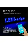 Matrix Kayan Led Yaka Rozeti Mobil Kontrollü Dijital Etiket 9×3CM-6