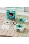 Waves Nostalji Plak Görünümlü Bluetooth Hoparlör 3D Ses Dalgası Retro Müzik Plak Mavi-1