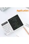 Çok Amaçlı Digital Hesap Makinesi LCD Ekran Yazma Tableti Ofis Okul İçin Silinebilir El Yazısı Not Defteri-3