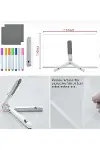 Vothoon 12 Inc LED Işıklı Çizim Tahtası Ayarlanabilir Stant ve Kalemleri ile-6