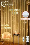 Torima LW-7 300 Ledli 10 Sarkıt Perde Led Işık, 8 Modlu Uzaktan Kumandalı, 3x3 Metre Peri Telli Led-1