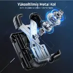 360° Derece Ayarlanabilen Gidon Bağlantılı Bisiklet Motosiklet için ABS 4-7.8″ inç Telefon Tutucu-4