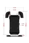 360° Derece Ayarlanabilen Gidon Bağlantılı Bisiklet Motosiklet için ABS 4-7.8″ inç Telefon Tutucu-7