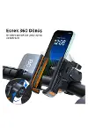 Gidon Bağlantılı Bisiklet Motosiklet için Esnek ABS 4-7.8″ inç Telefon Tutucu 360° Dönebilen Tasarım-2