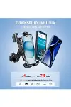 Gidon Bağlantılı Bisiklet Motosiklet için Esnek ABS 4-7.8″ inç Telefon Tutucu 360° Dönebilen Tasarım-6