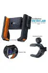 Gidon Bağlantılı Bisiklet Motosiklet için Esnek ABS 4-7.8″ inç Telefon Tutucu 360° Dönebilen Tasarım-7