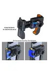 Gidon Bağlantılı Bisiklet Motosiklet için Esnek ABS 4-7.8″ inç Telefon Tutucu 360° Dönebilen Tasarım-8