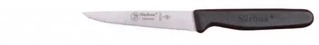 61004lz - Sürmene Lazerli, Tırtıklı Sebze Bıçağı 9,5cm