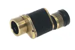 6x24  Baıgısh, Askeri Tarzi Pirinç Ve Deri Kaplamalı, Deri Çantalı Monocular Dürbün Sarı-2
