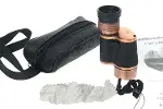 6x24  Baıgısh, Askeri Tarzi Pirinç Ve Deri Kaplamalı, Deri Çantalı Monocular Dürbün Princ-1