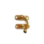 Yay Gözü, Ahşap Kutu Klipsi - Küçük 28x33 mm, Sarı, 100 Adet-1