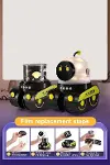 Robot Projeksiyon Gece Lambası Hoparlörlü Şarjlı Yıldızlı Gökyüzü Temalı LED Projeksiyon Lambası-6