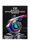 Y21 Rgb Işık Efektli Intercom Bluetooth Motosiklet Kask Kulaklığı Intercom Kulaklık-1