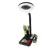 Esnek 5x /10x,40 Led Işıklı Büyüteç ,lamba  Büyüteç Okuma, Çalışma Lehim Masa Lambası A808-1