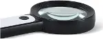30x 12ışıklı Büyüteç Taşınabilir Çıft Katmanlı Optik Cam Okuma Büyüteç 229018-7