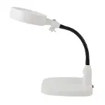 Masaüstü 10x Led Işıklı Büyüteç Okuma El Sanatları Onarım Büyüteç 7765-1